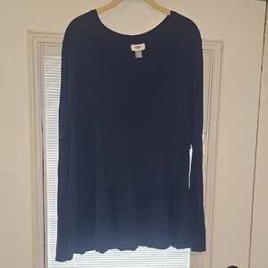 Old Navy Dark Blue Crew Neck Shirt